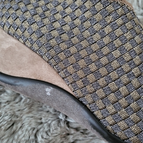 Zee Alexis Hand-Woven Ankle Booties Wedge Shoes Size 39 - Picture 2 of 8